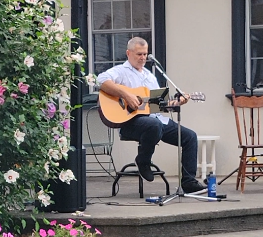 Henry Winter performing Sweet Violets live at a senior living community